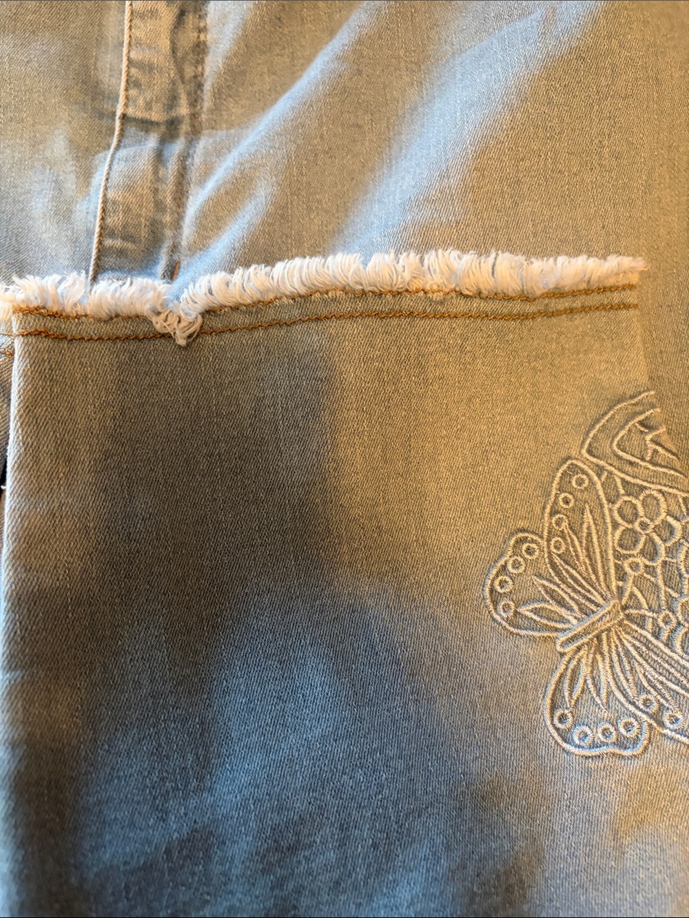 Northern Reflections Light Blue Embroidered Ankle Jeans Size 18 - Picture 12 of 12